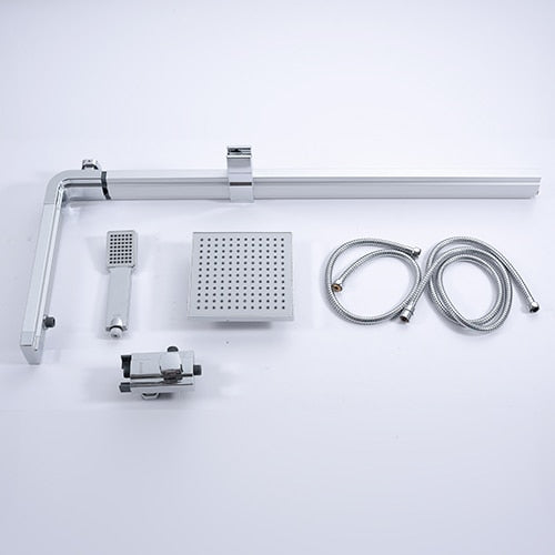 GAPPO Shower System Bathroom Shower Set Faucet Taps Bath Mixer Bathtub Faucet Set Waterfall Shower Set Chrome Rain Shower Head