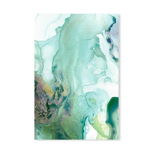 Abstract Mint Green Marble Wall Art Pictures Canvas Painting Gallery Posters and Prints Interior for Living Room Home Decor