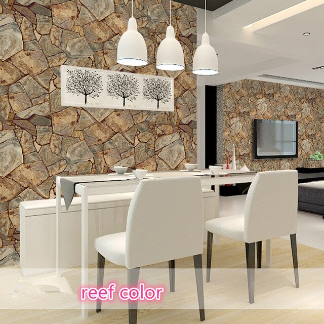 3D PVC Marble Stone Pattern Wallpaper Home Decor Renovation Bedroom Reading Room Wall Paper Sticker