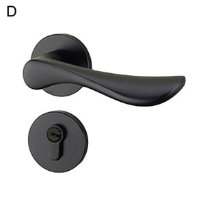 Aluminum Alloy Antique Room Door Lock with Keys/Screws Knob Lock Door Handle Anti-theft Furniture Security Home Improvement