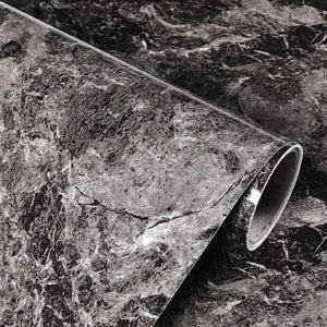 Self adhesive Marble Vinyl Wallpaper Roll Furniture Decorative Film Waterproof Wall Stickers for Kitchen Backsplash Home Decor