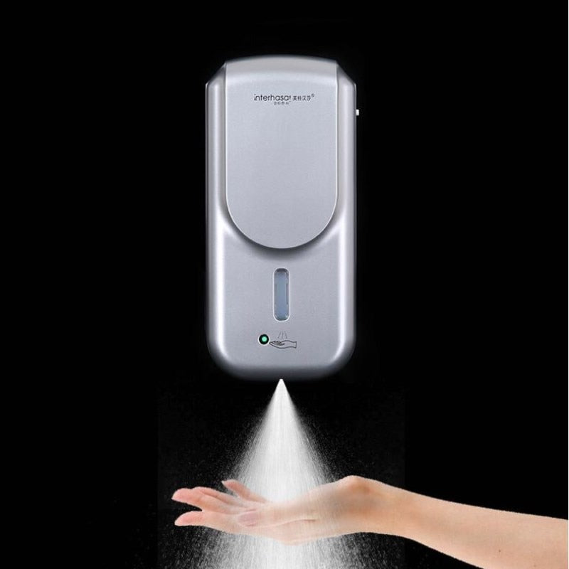 1000 ml Automatic Sense alcohol sprayer Wall Mounted ABS Touch-free AC or DC hand cleaner hand sterilization drill or no drill