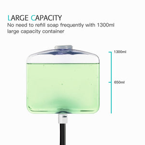 1300ml Wall Mounted Sensor Touchless Automatic Soap Dispenser Kitchen Infrared Induction Smart Liquid Soap Dispenser