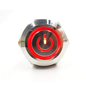 16mm Self-Locking  Waterproof Metal Push LED light Button Switch 3V 5V 6V 12V 24V 110V 220V Red Blue Green Yellow White