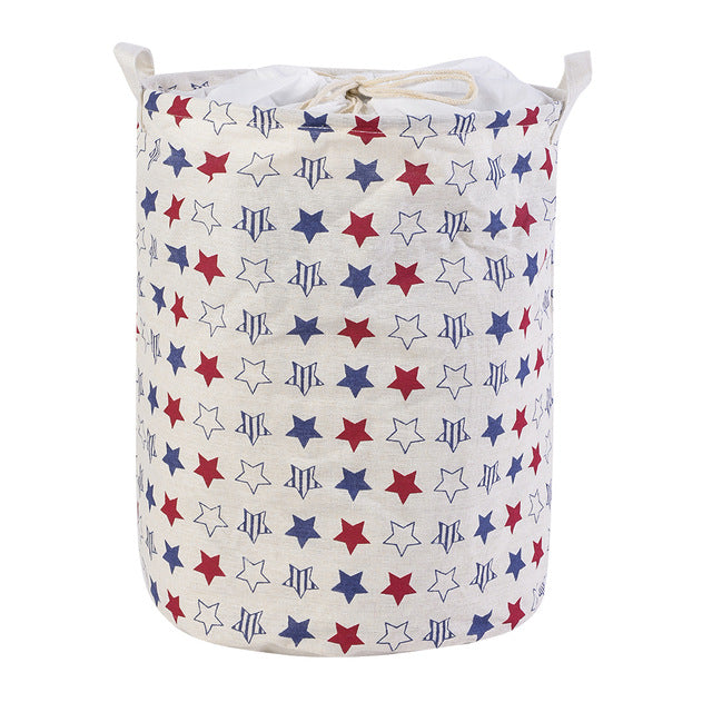 Foldable Laundry Basket Large Capacity Laundry Hamper Storage Bag Clothes Toy Picnic Printed Storage Organizer Bucket