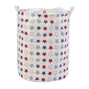 Foldable Laundry Basket Large Capacity Laundry Hamper Storage Bag Clothes Toy Picnic Printed Storage Organizer Bucket