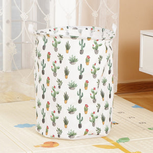 Foldable Laundry Basket Large Capacity Laundry Hamper Storage Bag Clothes Toy Picnic Printed Storage Organizer Bucket