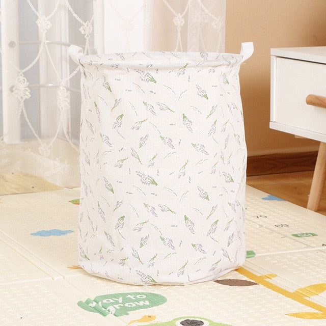 Foldable Laundry Basket Large Capacity Laundry Hamper Storage Bag Clothes Toy Picnic Printed Storage Organizer Bucket