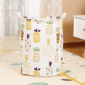 Foldable Laundry Basket Large Capacity Laundry Hamper Storage Bag Clothes Toy Picnic Printed Storage Organizer Bucket