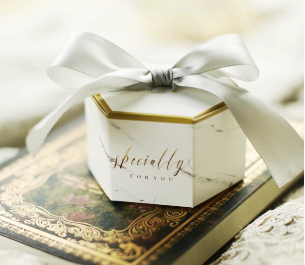 New Europe Marble Style Gift Box Baby Shower Birthday Party Candy Box Sweet Chocolate Boxes Wedding Favors Decoration