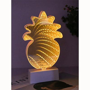 Battery 3D Creative Night Lamps star moon Infinity Tunnel Light for kid Children LED Mirror Night light Cute Heart Home decor