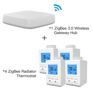 Zigbee Thermostat Smart TRV Thermostatic Radiator Valve Controller Heater Temperature Voice Control Works with Alexa Google Home