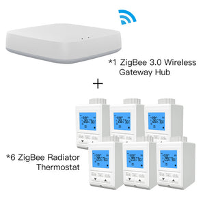 Zigbee Thermostat Smart TRV Thermostatic Radiator Valve Controller Heater Temperature Voice Control Works with Alexa Google Home