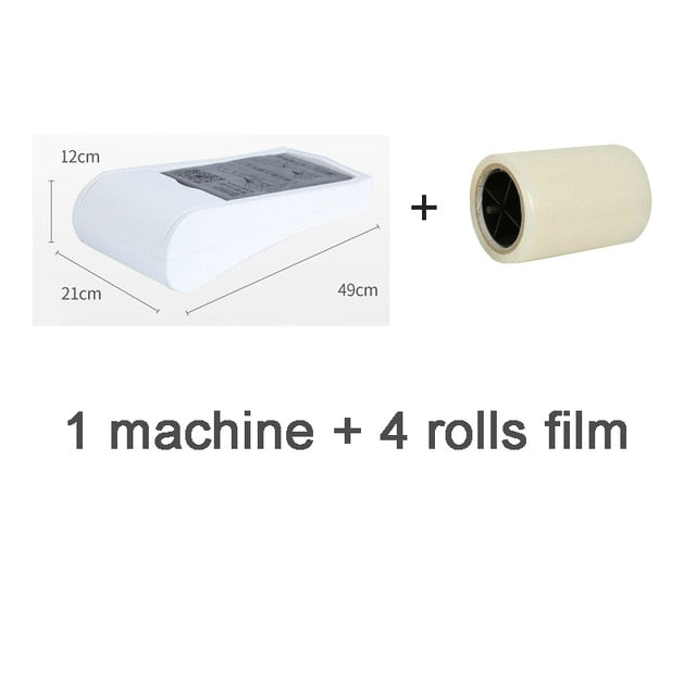 W 4-rolls Film Automatic Shoe Cover Machine No Electricity Sole Covring Machine Home Office