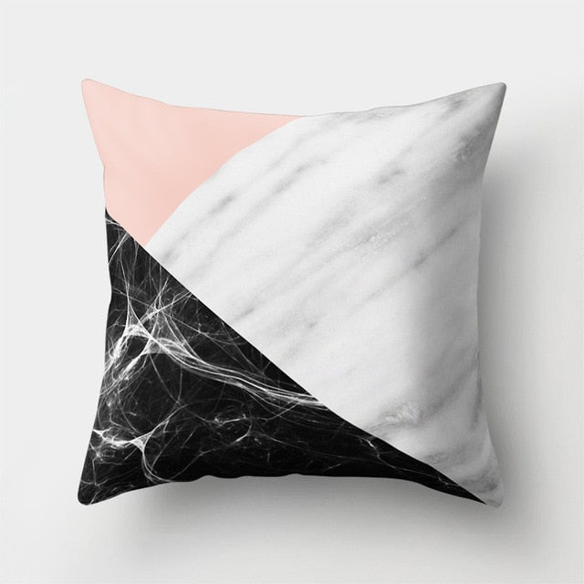 Brief Marble Geometric Sofa Decorative Cushion Cover Pillow Pillowcase Polyester 45*45 Throw Pillow Home Decor Pillowcover 40507