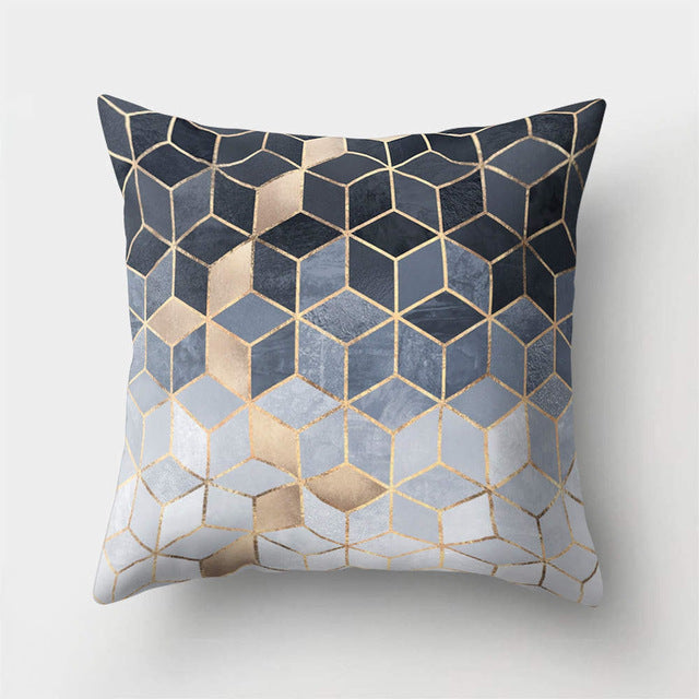 Brief Marble Geometric Sofa Decorative Cushion Cover Pillow Pillowcase Polyester 45*45 Throw Pillow Home Decor Pillowcover 40507