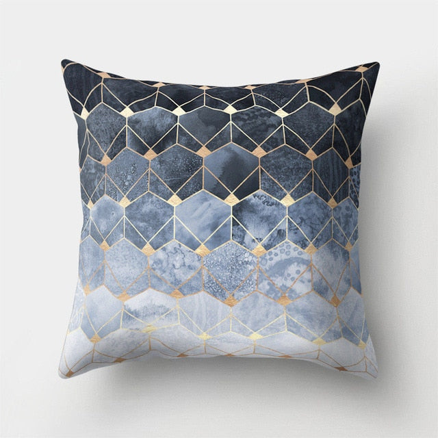 Brief Marble Geometric Sofa Decorative Cushion Cover Pillow Pillowcase Polyester 45*45 Throw Pillow Home Decor Pillowcover 40507