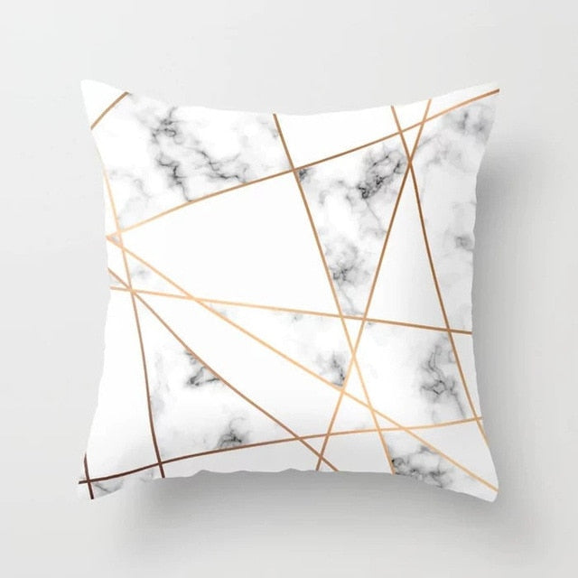 Brief Marble Geometric Sofa Decorative Cushion Cover Pillow Pillowcase Polyester 45*45 Throw Pillow Home Decor Pillowcover 40507