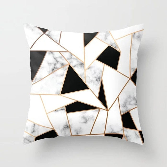 Brief Marble Geometric Sofa Decorative Cushion Cover Pillow Pillowcase Polyester 45*45 Throw Pillow Home Decor Pillowcover 40507