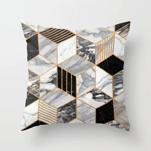 Brief Marble Geometric Sofa Decorative Cushion Cover Pillow Pillowcase Polyester 45*45 Throw Pillow Home Decor Pillowcover 40507