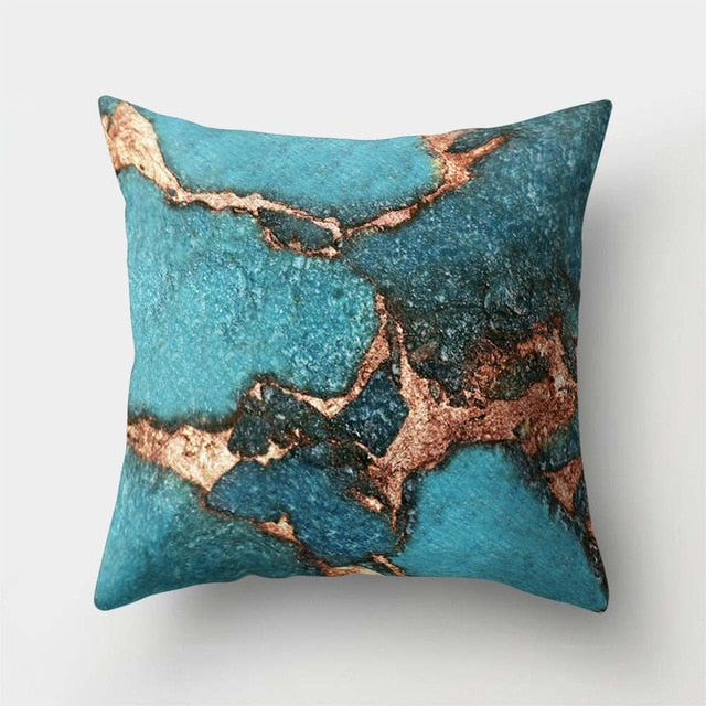 Brief Marble Geometric Sofa Decorative Cushion Cover Pillow Pillowcase Polyester 45*45 Throw Pillow Home Decor Pillowcover 40507