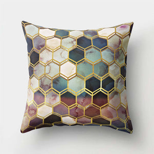 Brief Marble Geometric Sofa Decorative Cushion Cover Pillow Pillowcase Polyester 45*45 Throw Pillow Home Decor Pillowcover 40507