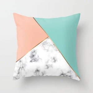 Brief Marble Geometric Sofa Decorative Cushion Cover Pillow Pillowcase Polyester 45*45 Throw Pillow Home Decor Pillowcover 40507