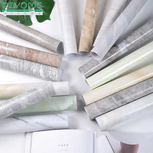 Thick Bathroom Kitchen Marble Stickers PVC Waterproof Self adhesive Furniture Film Wallpaper Cabinet Cupboard Contact Paper