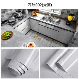 Thick Bathroom Kitchen Marble Stickers PVC Waterproof Self adhesive Furniture Film Wallpaper Cabinet Cupboard Contact Paper