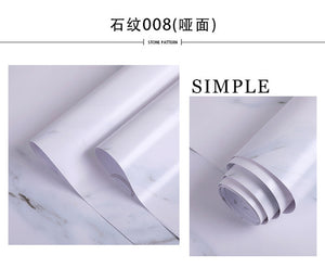 Thick Bathroom Kitchen Marble Stickers PVC Waterproof Self adhesive Furniture Film Wallpaper Cabinet Cupboard Contact Paper