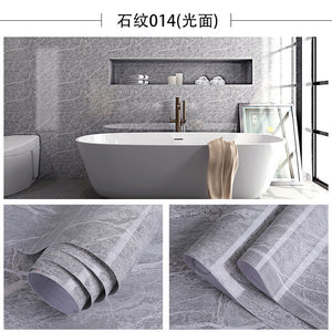 Thick Bathroom Kitchen Marble Stickers PVC Waterproof Self adhesive Furniture Film Wallpaper Cabinet Cupboard Contact Paper