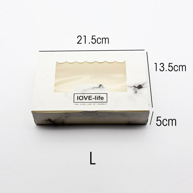 10 PCS Marble Box Window Gift Packaging Paper Gift Boxes Wedding Party Decoration Favor Marble Gift Box Wedding Candy Cardboard