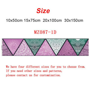 10/15/20/30cm Retro Triangles Strip Tiles Wall Stickers Bathroom Kitchen Fridge Door Decoration Wallpaper Waterproof Art Mural