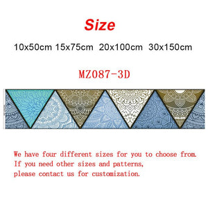 10/15/20/30cm Retro Triangles Strip Tiles Wall Stickers Bathroom Kitchen Fridge Door Decoration Wallpaper Waterproof Art Mural