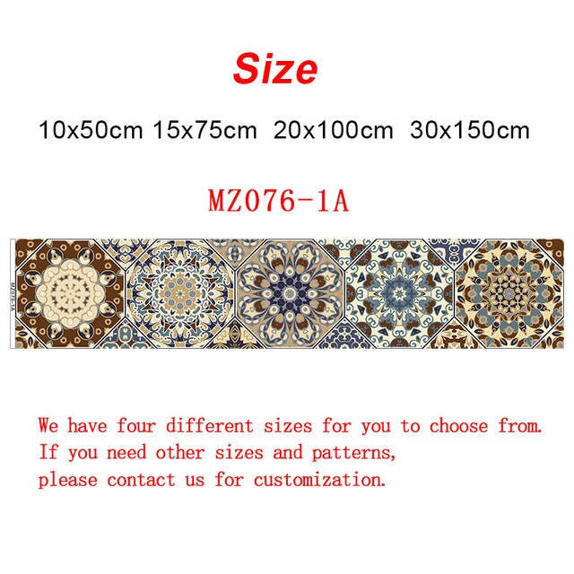 10/15/20/30cm Retro Hexagon Strip Tiles Wall Stickers Bathroom Kitchen Fridge Door Decoration Wallpaper Self-adhesive Art Mural