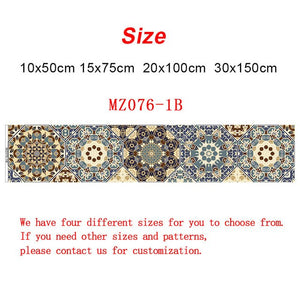 10/15/20/30cm Retro Hexagon Strip Tiles Wall Stickers Bathroom Kitchen Fridge Door Decoration Wallpaper Self-adhesive Art Mural