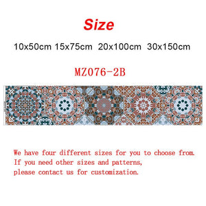 10/15/20/30cm Retro Hexagon Strip Tiles Wall Stickers Bathroom Kitchen Fridge Door Decoration Wallpaper Self-adhesive Art Mural