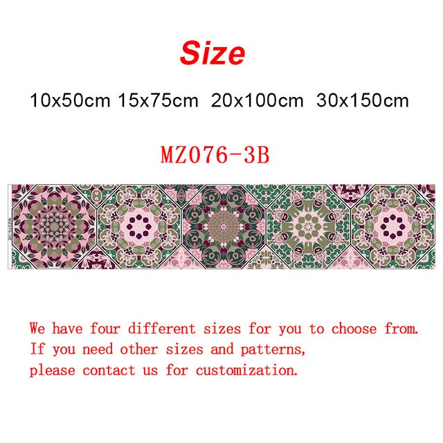 10/15/20/30cm Retro Hexagon Strip Tiles Wall Stickers Bathroom Kitchen Fridge Door Decoration Wallpaper Self-adhesive Art Mural