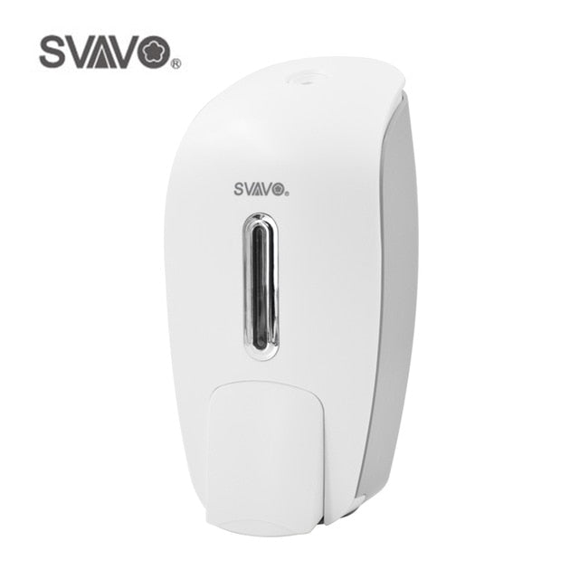 800ml SVAVO Wall Mounted Hand Soap Dispenser ABS Plastic Manual Soap Dispenser Free Shipping Touch Shower Liquid Soap Dispenser