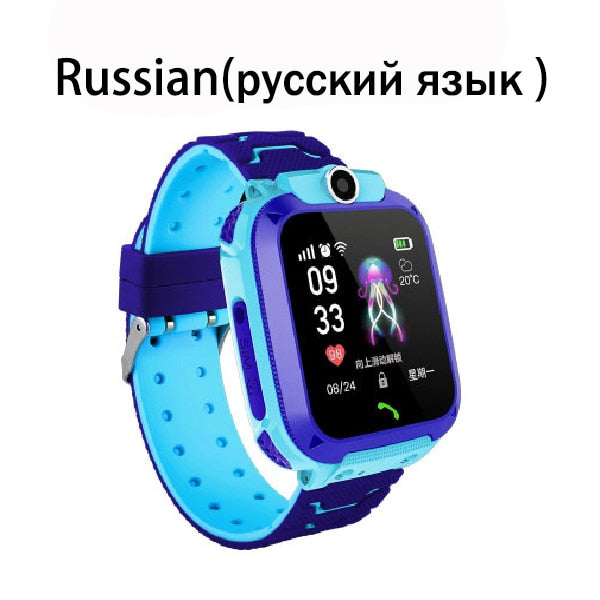 Q12 Children's Smart Watch SOS Phone Watch Smartwatch For Kids With Sim Card Photo Waterproof IP67 Kids Gift For IOS Android