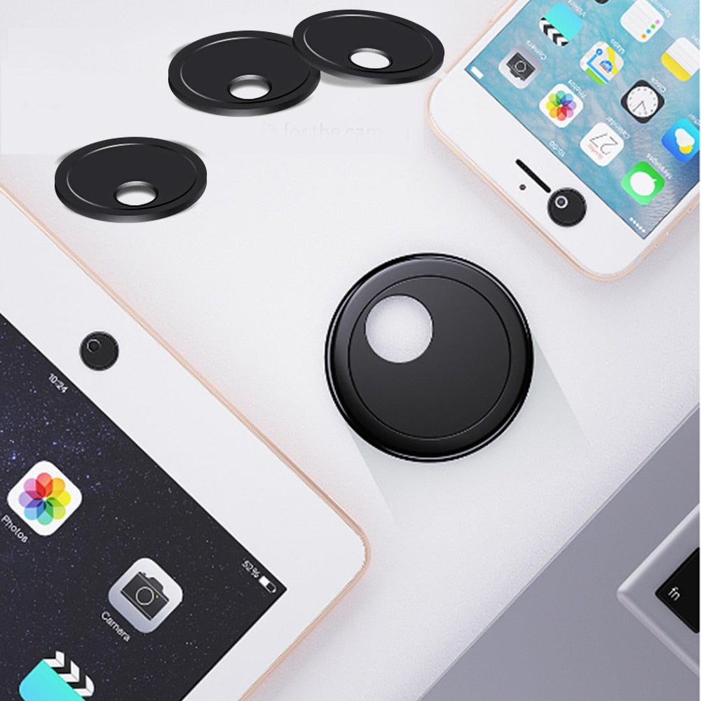 15PC Webcam Cover Circular Rotate Cache Webcam Slider Camera Cover Privacy Shutter Antispy Sticker for Smartphone iPad Tablet PC