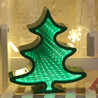 Novelty Night Light 3D Star Could Heart Light Infinity Mirror Tunnel Lamp Mirror Tunnel Light Home Decor For Kids Baby Toy Gift