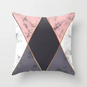 Gold Geometric Marble Sofa Decorative Cushion Cover Pillow Pillowcase Polyester 45*45 Throw Pillow Home Decor Pillowcover 40507