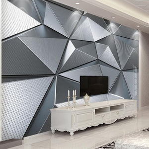 Custom Wallpaper Wall Murals 3D Abstract Geometric Pattern Modern Living Room Bedroom TV Background Decor Papier Peint Mural 3D