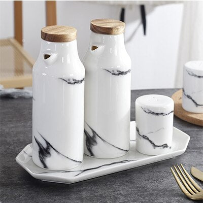 Ceramic Marble Plate Cup Mug Bowl Western Style Porcelain Steak Dish Salad Snack Plate Dinnerware Tableware Set Drop Shipping