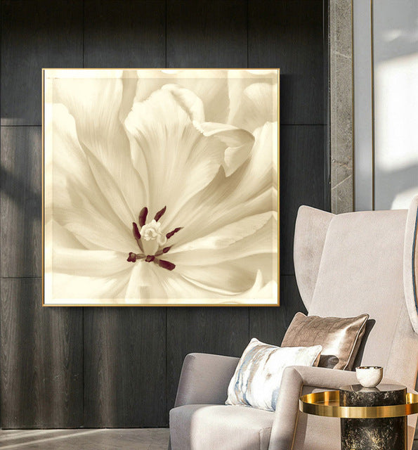 Scandinavian Style Poster Marble Golden Leaf Art Plant Abstract Painting Living Room Decoration Pictures Nordic Decoration Home